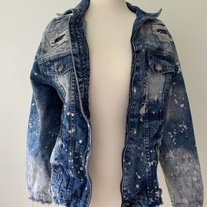Carbon Jean Jacket Bleached SZ M